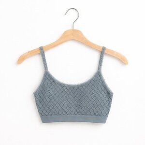 AERIE | Green Diamond Patterned Bralette - Women’s Large